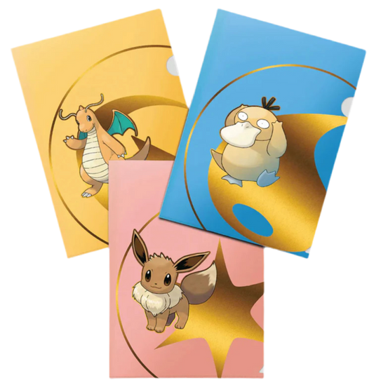 Pokemon Tournament Folios 3-Pack - Psyduck, Eevee, and Dragonite (Series 2)