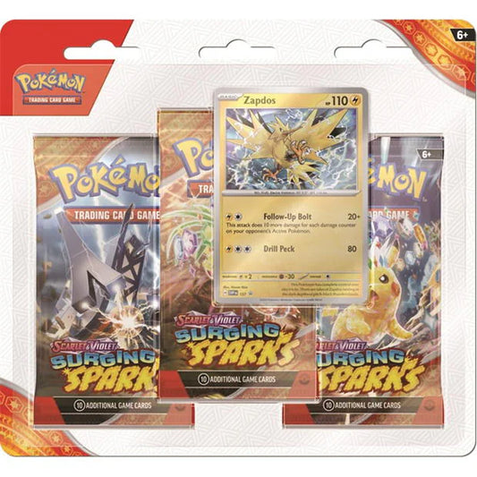 Pokémon TCG: Scarlet & Violet 8 - Surging Sparks - 3-Pack