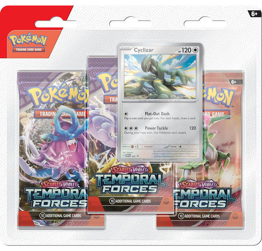 Pokémon TCG: Scarlet & Violet-Temporal Forces 3 Booster Packs & Promo Card