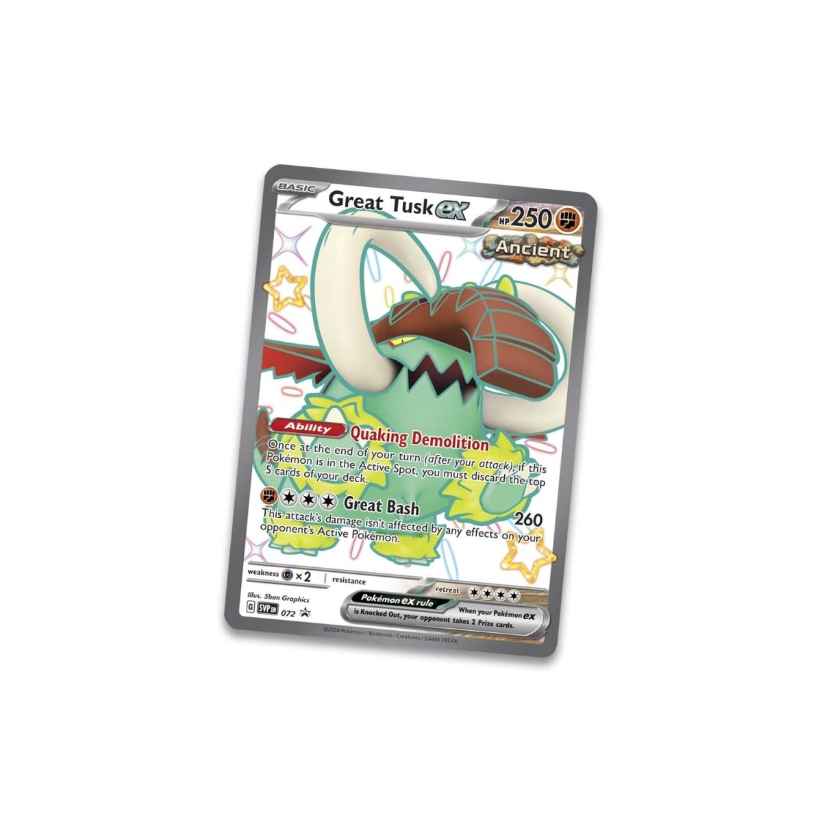 Pokémon TCG: Paldean Fates Booster Tin - Great Tusk/Iron Treads/Charizard