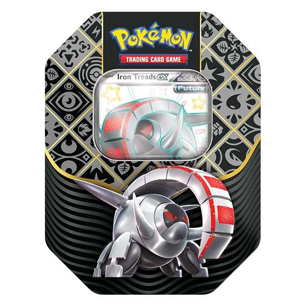 Pokémon TCG: Paldean Fates Booster Tin - Great Tusk/Iron Treads/Charizard