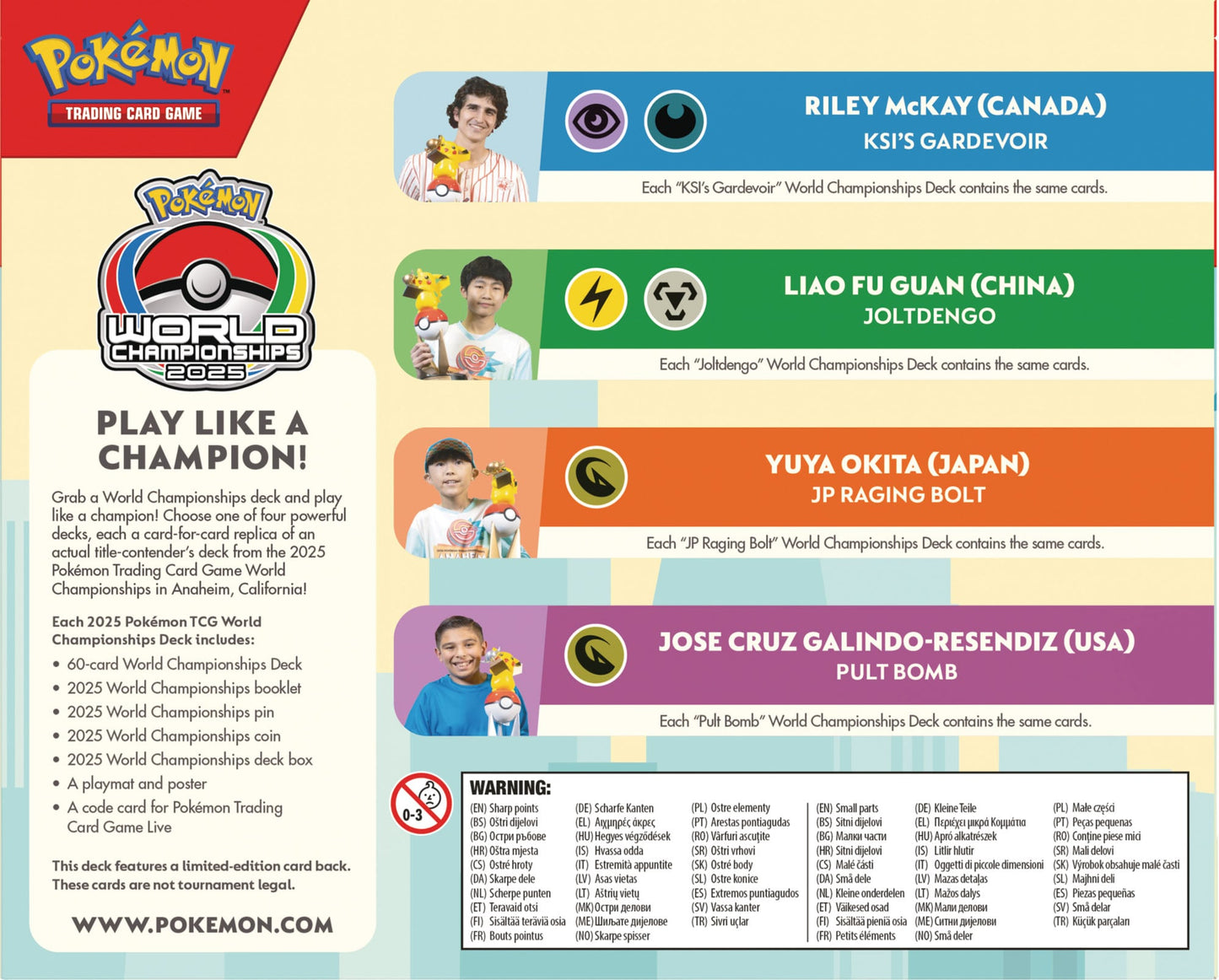 Pokémon TCG: World Championship Decks 2025