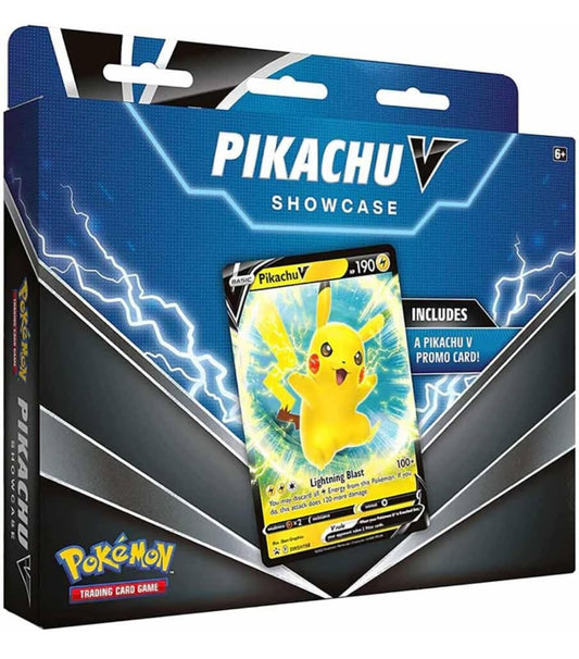 Pokémon TCG: Pikachu V Showcase Box (1 Foil Promo Card and 3 Booster Packs)